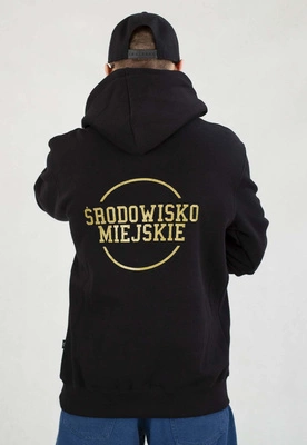 Bluza Środowisko Miejskie Z Kapturem Classic czarno złota