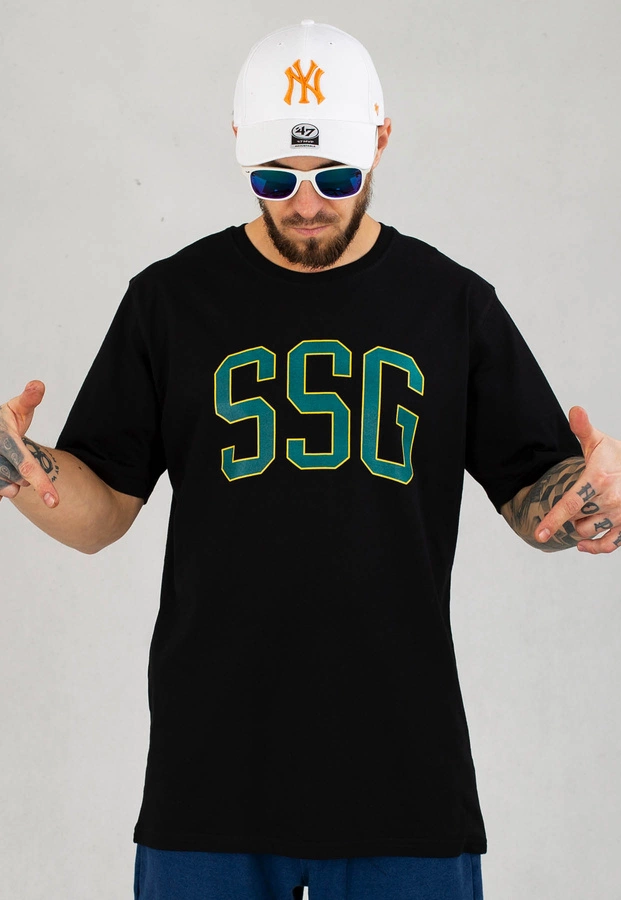 T-Shirt SSG New College czarny