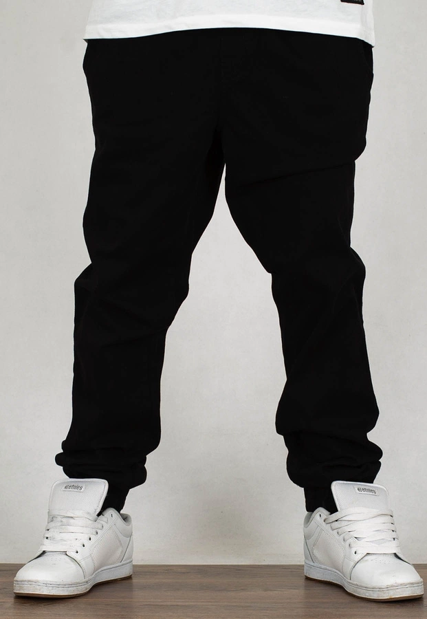 Spodnie Jigga Wear Jogger Crown czarno białe