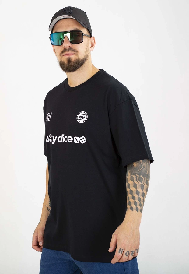 T-shirt Lucky Dice Baggy Lucky Dice Represent czarny