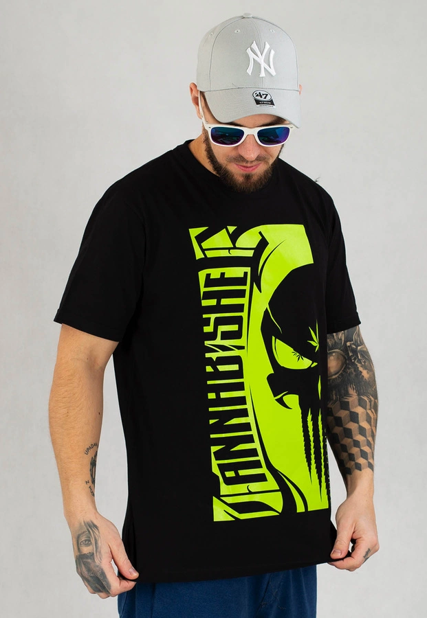 T-shirt Ganja Mafia Cannabisher czarny