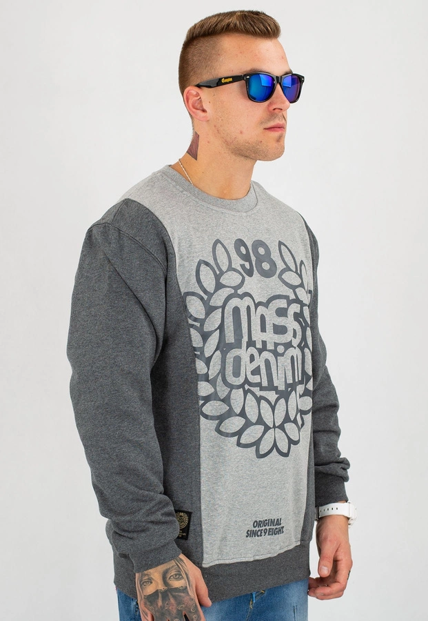 Bluza Mass False Start szaro grafitowa