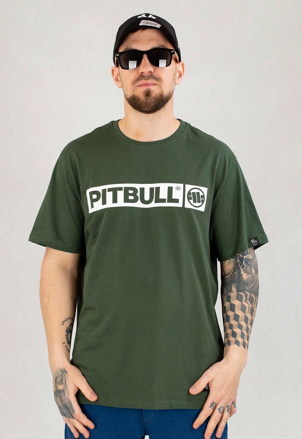 T-shirt Pit Bull Hilltop 170 zielono biały