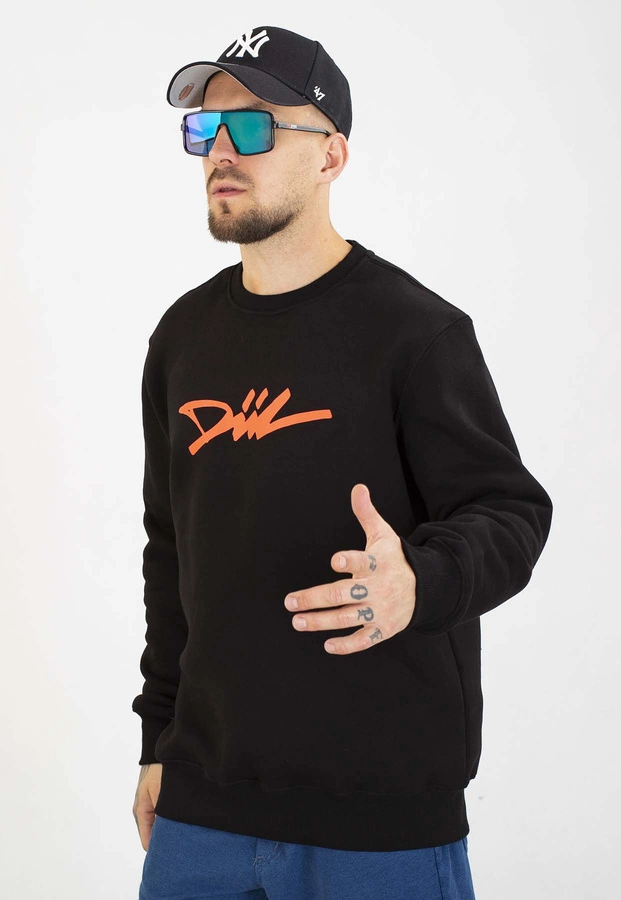 Bluza Diil Bez Kaptura Odblask czarna