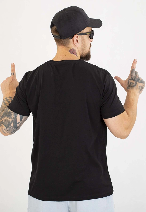 T-shirt Alpha Industries Basic Foil Print 100501FP czarno srebrny