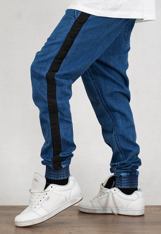 Spodnie SSG Jogger Jeans Czarny Lampas light