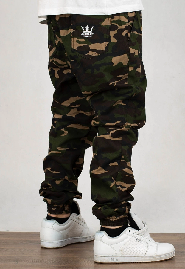 Spodnie Jigga Wear Jogger Crown Stitch camo