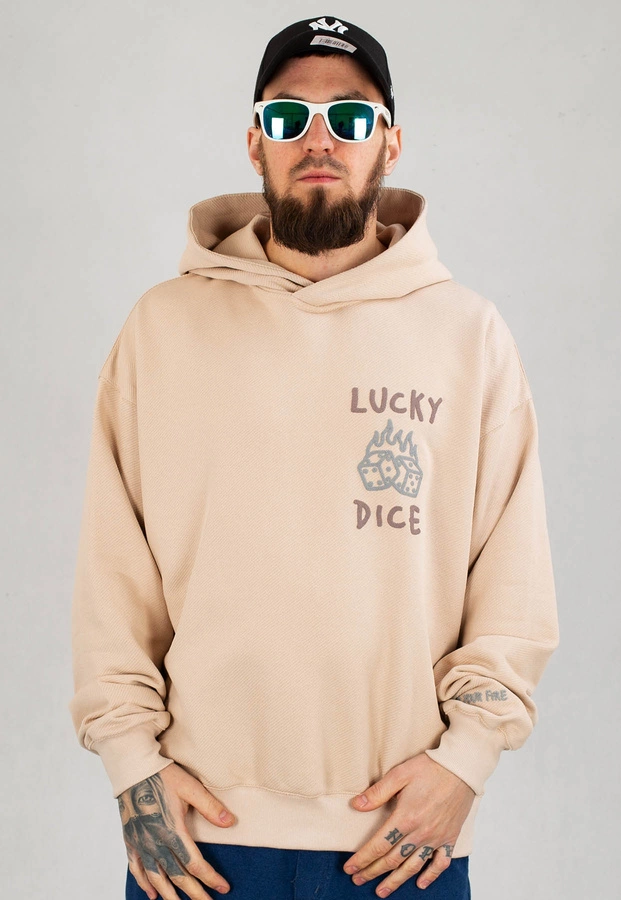 Bluza Lucky Dice Simple Dice beżowa