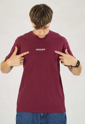 T-shirt Chada Proceder Classic bordowy