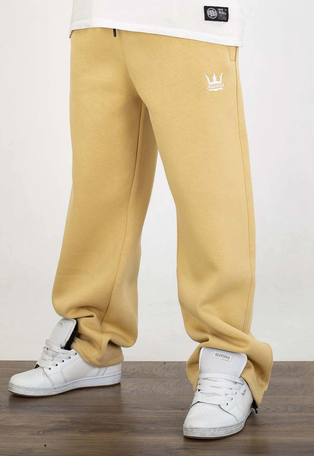 Dresy Jigga Wear Baggy Logo Drawcord beżowe