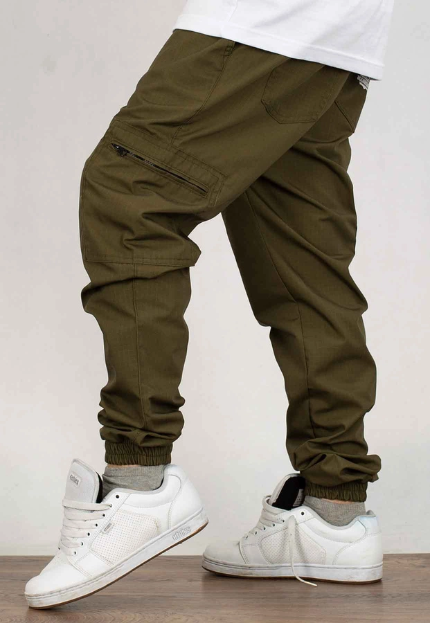 Spodnie Jigga Wear Crown Ripstop Cargo khaki