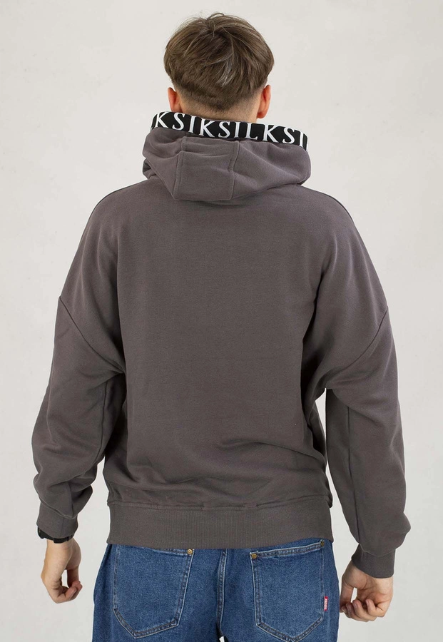 Bluza SikSilk Z Kapturem SS-26772 brązowa