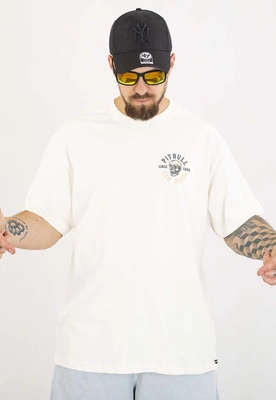 T-shirt Pit Bull Loose Fit Skull Logo 210 white