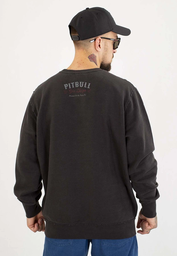 Bluza Pit Bull Bez Kaptura Strenght & Respect washed dark graphite