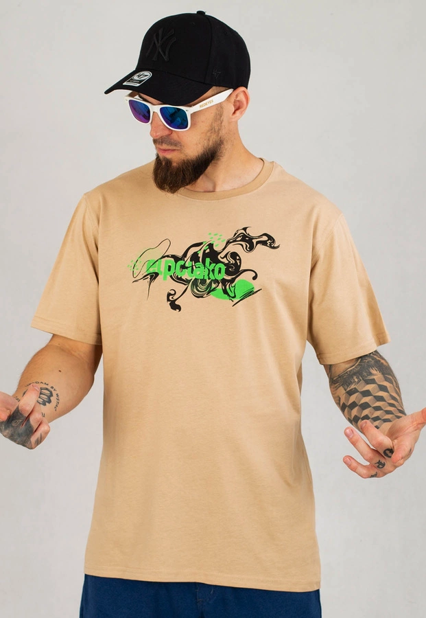 T-shirt El Polako Ep Ink brązowy