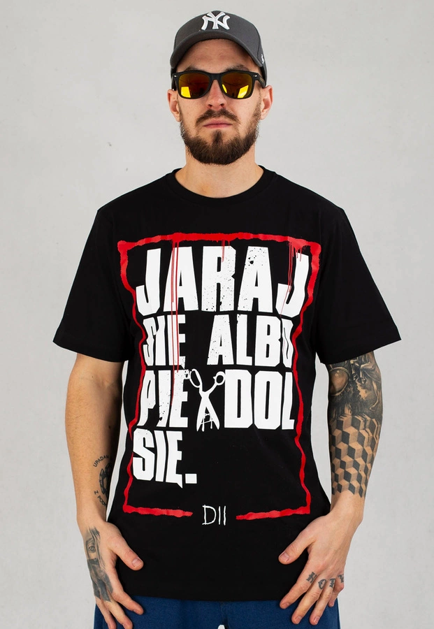 T-shirt Demonologia Jaraj Się czarny