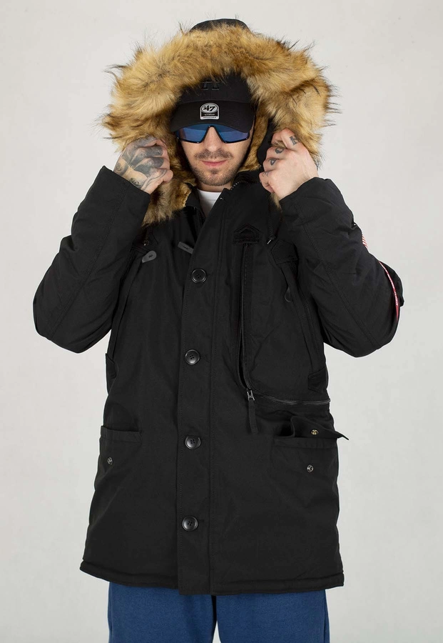 Kurtka Alpha Industries Zimowa Polar 123144 czarna