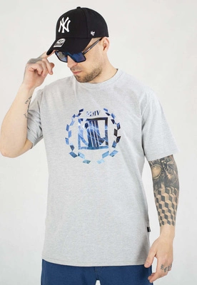 T-shirt Diil Laur High szaro niebieski