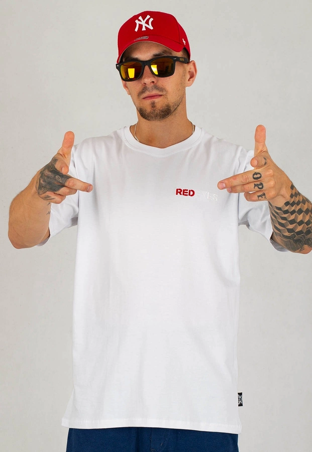 T-shirt Red Eyes Compton biały
