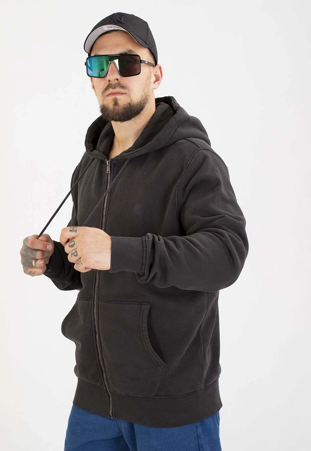 Bluza Pit Bull Z Kapturem ZIP Hackett dark graphite