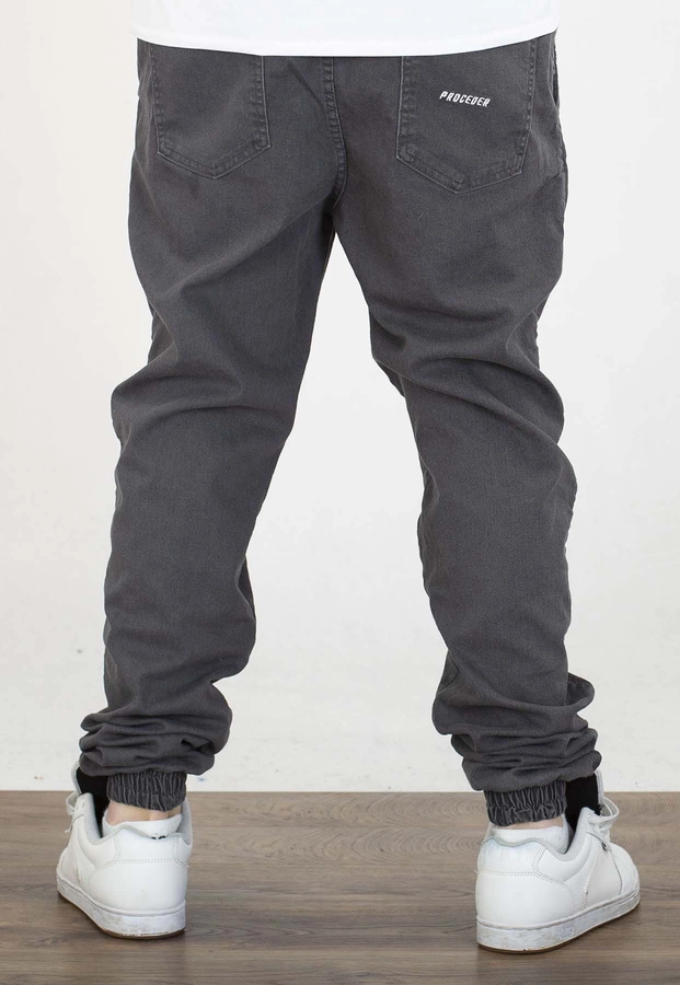 Spodnie Chada Jeans Joggery Haft szare