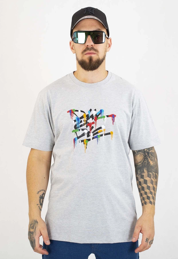 T-shirt Diil Die Splash szare