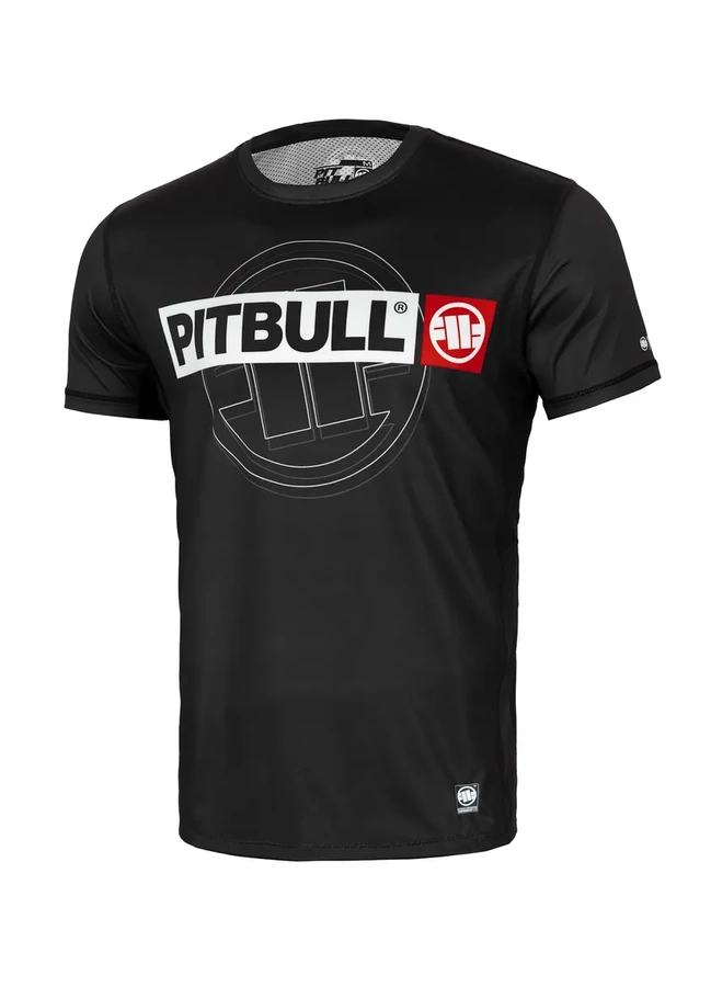 T-shirt Sportowy Pit Bull Mesh Performance Pro plus Hilltop Sports czarny