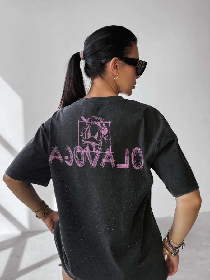 T-Shirt Olavoga Mara czarny