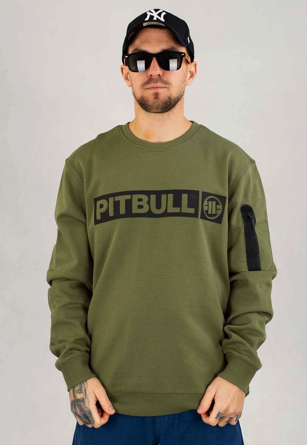 Bluza Pit Bull Bez Kaptura Beyer oliwkowa