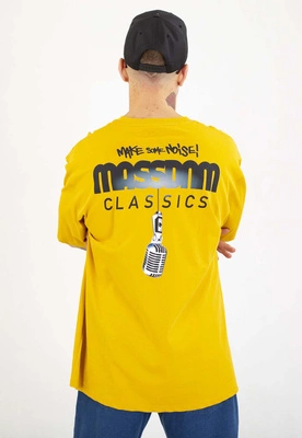 T-shirt Mass Noise żółty