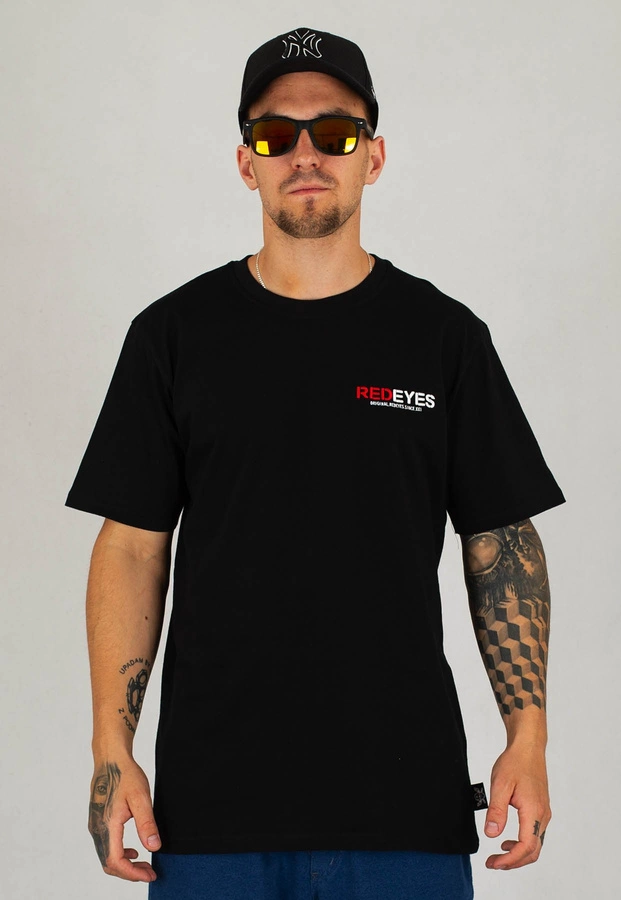 T-shirt Red Eyes Compton czarno biały