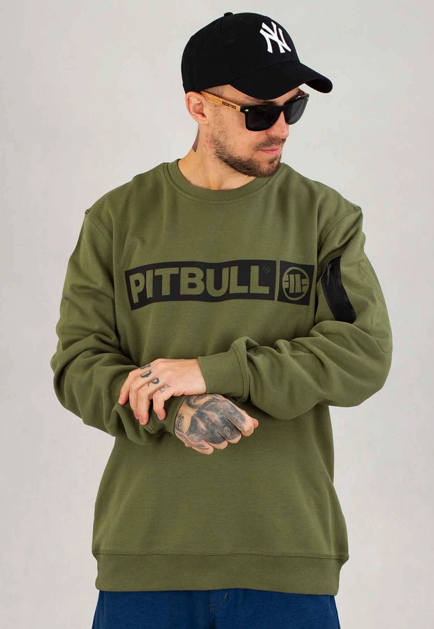 Bluza Pit Bull Bez Kaptura Beyer oliwkowa