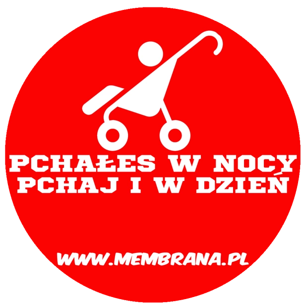 Wlepa Pchałeś czerwona