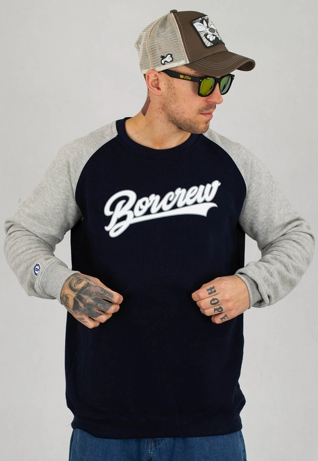 Bluza B.O.R. Biuro Ochrony Rapu Baseball Reglan niebieska