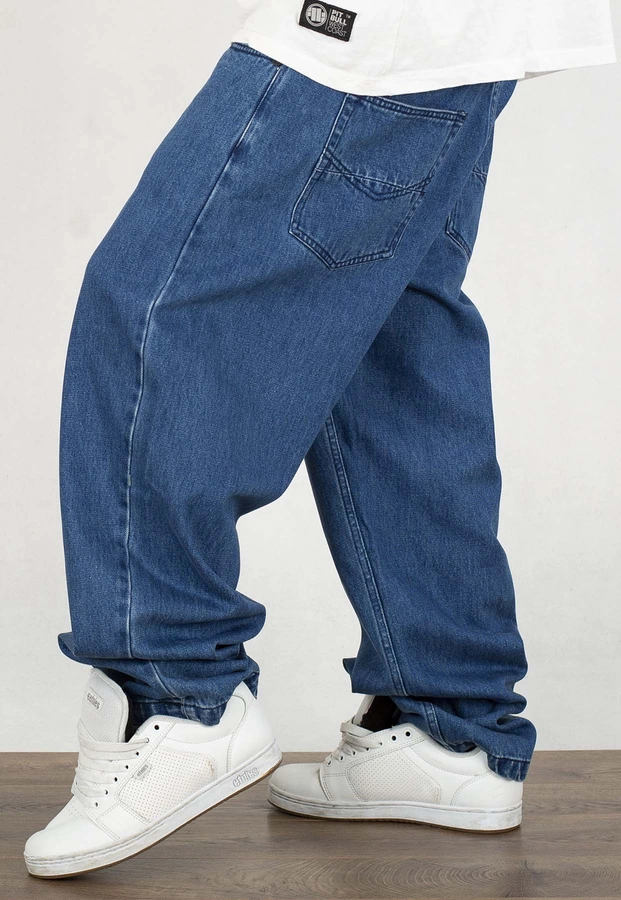 Spodnie Mass Jeans Baggy Fit Slang blue