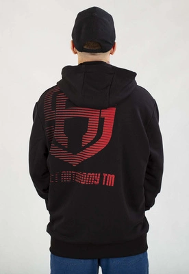 Bluza Street Autonomy Z Kapturem Backteam czarno czerwona