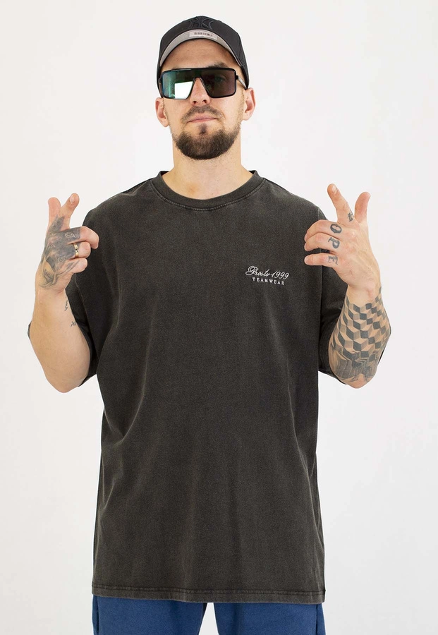 T-shirt Prosto Oversize Athletic sprany czarny