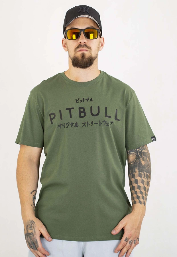 T-shirt Pit Bull Mt.Fuji 170 sage green