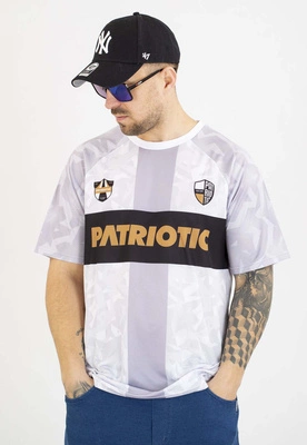 T-shirt Patriotic Football Gold biały