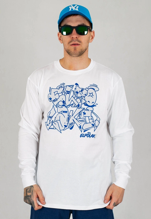 Longsleeve El Polako Graffiti biały