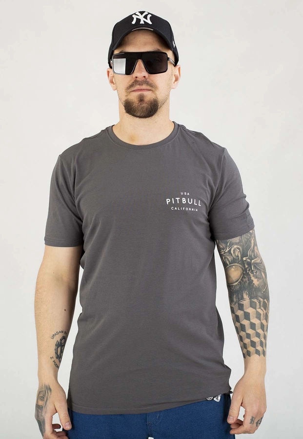 T-shirt Pit Bull Slim Fit USA Cal 140 graphite