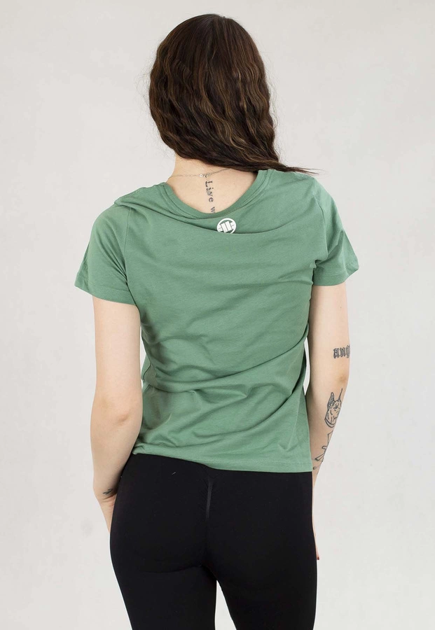 T-Shirt Pit Bull Slim Fit Brush miętowy