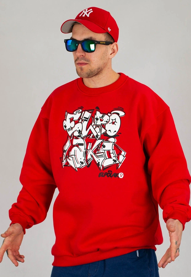 Bluza El Polako Baggy Graffiti czerwona