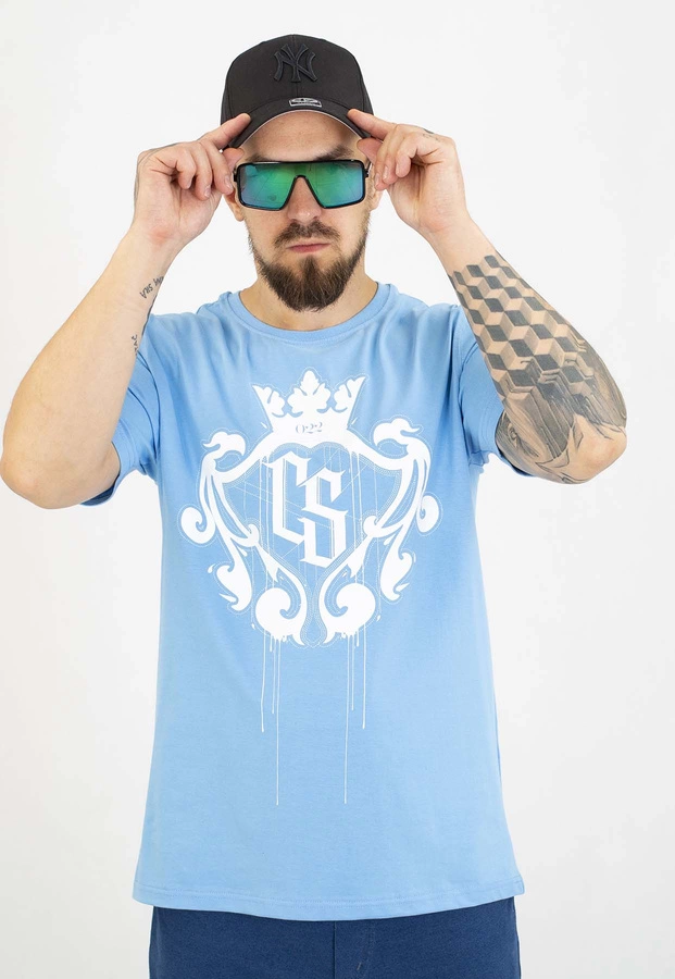 T-shirt Ciemna Strefa Herb jasno niebieski