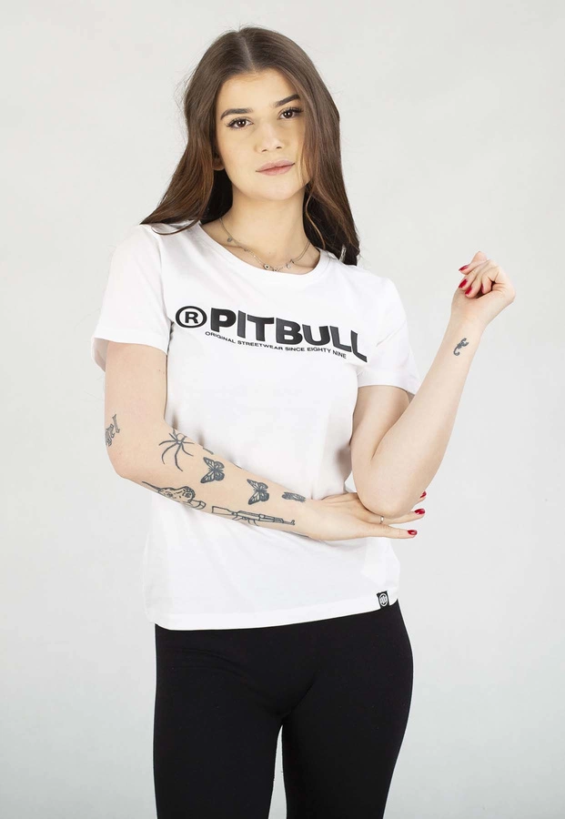 T-Shirt Pit Bull Slim Fit Pitbull R biały