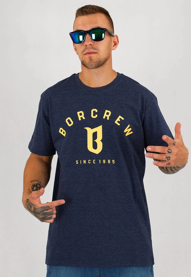 T-shirt B.O.R. Biuro Ochrony Rapu Classic melanź granatowy