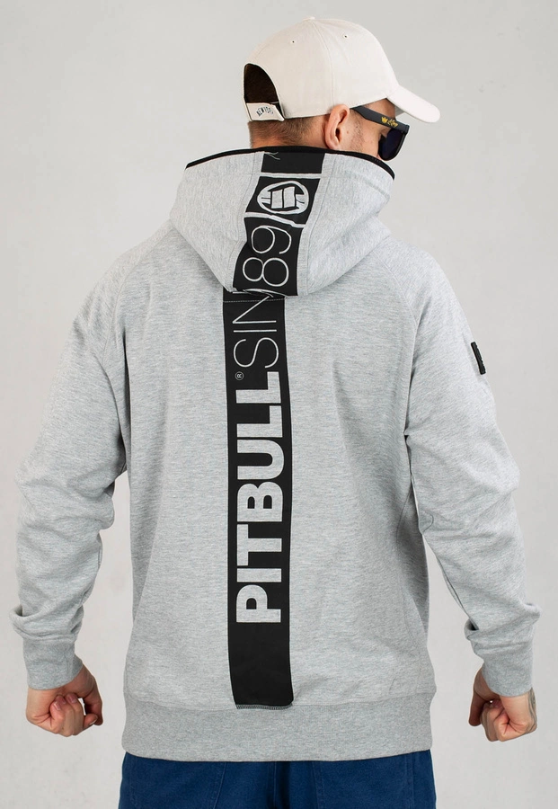 Bluza Pit Bull Hooded Zip Hermes szara