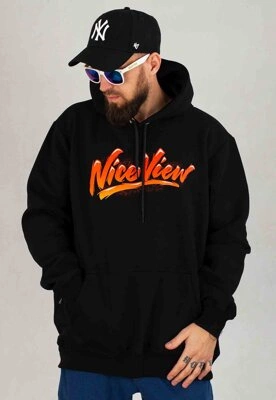 Bluza Nice View Brand Z Kapturem Magma czarna