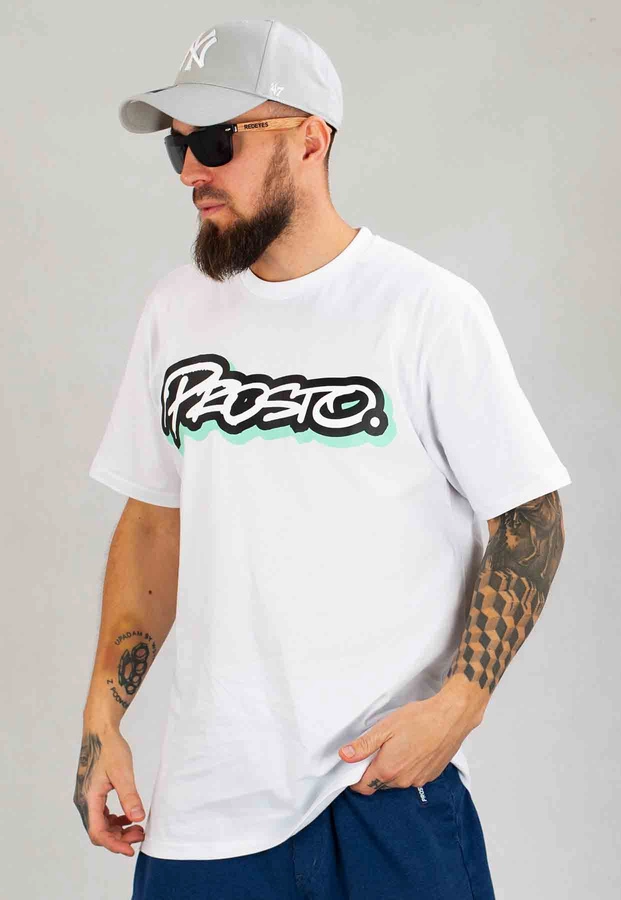 T-shirt Prosto Stafrad biały