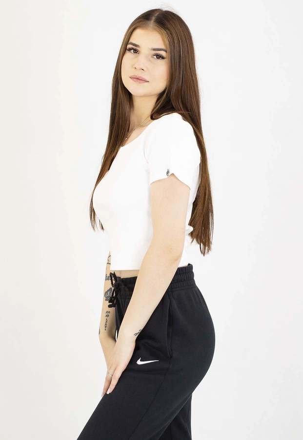 T-Shirt Pit Bull Rib Cropped 300 White